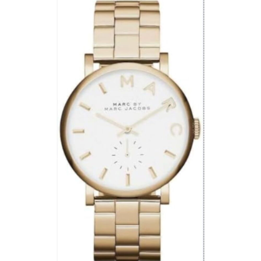 Marc by Marc Jacobs Womens Watch 36mm Gold Tone Bracelet MBM3243